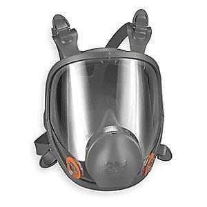 3M Bayonet Connection Low Maintenance Full Face Respirator, 4 Point Suspension, M