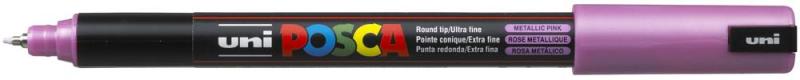 uni-ball Ultra Fine Bullet Tip Posca PC-1MR Marker Pen - Metallic Pink