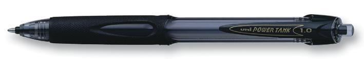 uni-ball Powertank RT Retractable Ballpoint Pen - Black