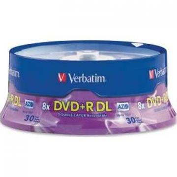 Verbatim DVD+R DL 8.5GB 8x with Branded Surface 30-Pack Spindle)