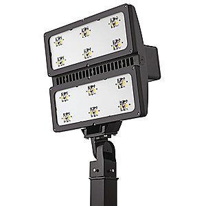Lithonia 63,912 Lumens LED Floodlight, Dark Bronze, Replacement For 1000W HPS/MH