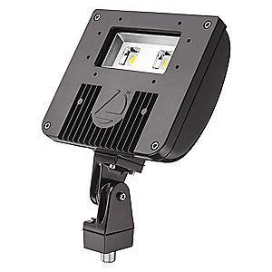 Lithonia 5579 Lumens LED Floodlight, TGIC Thermoset Powder Coated, Replacement For 150W HPS/MH