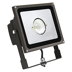 Lumapro 3705 Lumens LED Floodlight, Bronze, Replacement For 150W QH