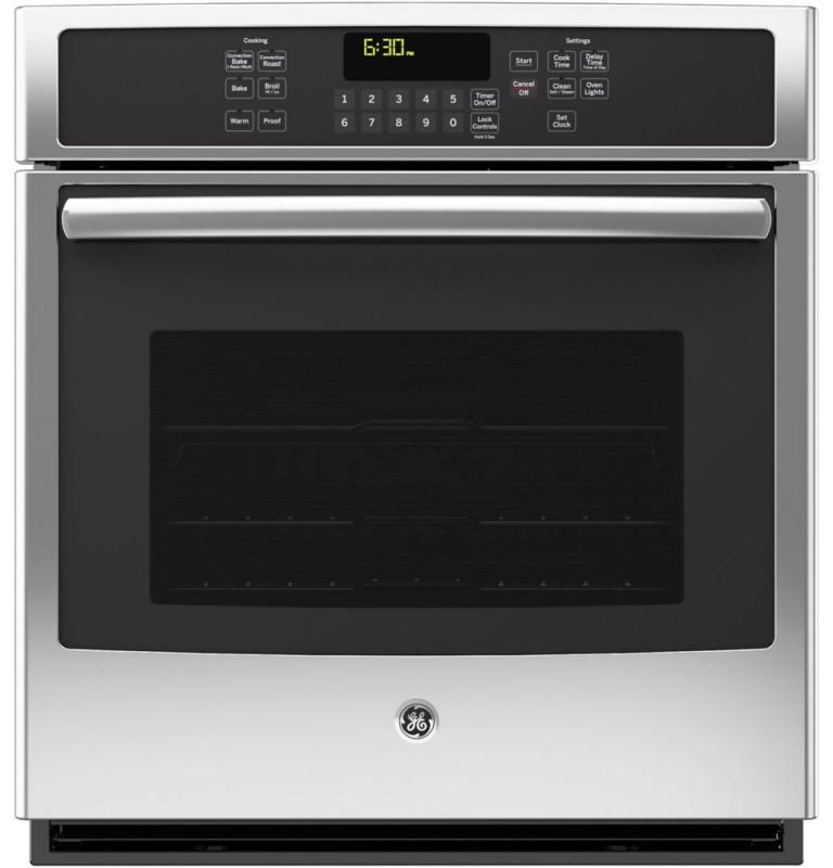 GE 4.3 cu. ft. 27" Electric Convection Self-Cleaning Single Wall Oven in Stainless Steel