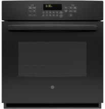 GE 4.3 cu. ft. 27" Electric Convection Self-Cleaning Single Wall Oven in Black