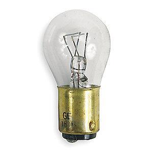GE Trade Number 1638, 29W Miniature Incandescent Bulb, S8, Double Contact Bayonet (BA15d)