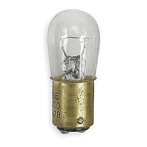 GE Trade Number 210, 12.0W Miniature Incandescent Bulb, B6, Double Contact Bayonet (BA15d)