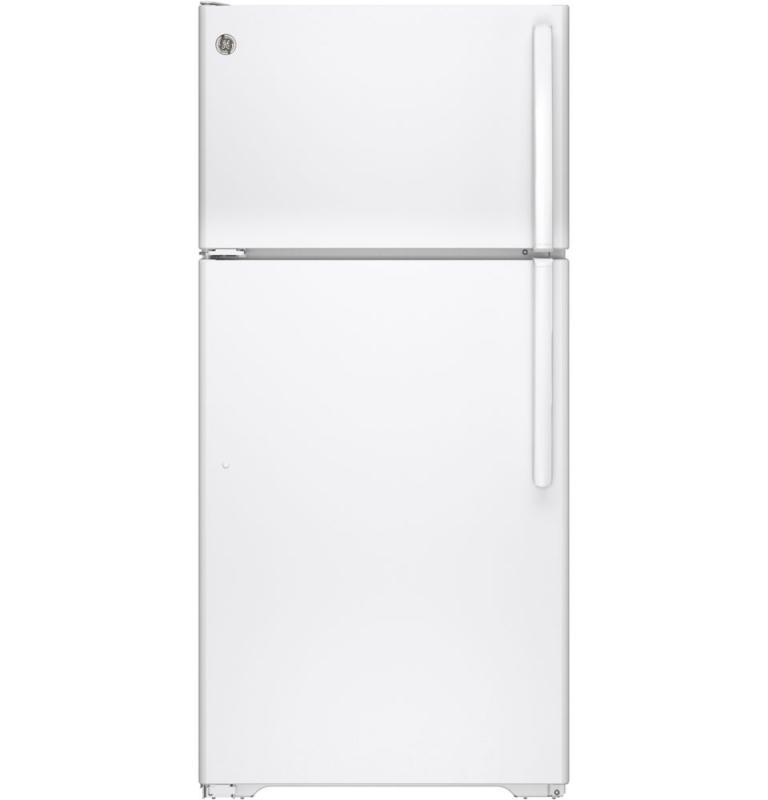 GE 14.6 cu. ft. Frost-Free Top Freezer Refrigerator in White