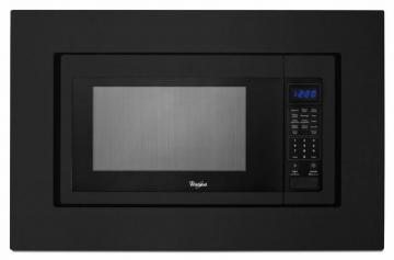 Whirlpool 1.6 cu. ft. Countertop Microwave Oven with Optional Built-In Trim Kit in Black