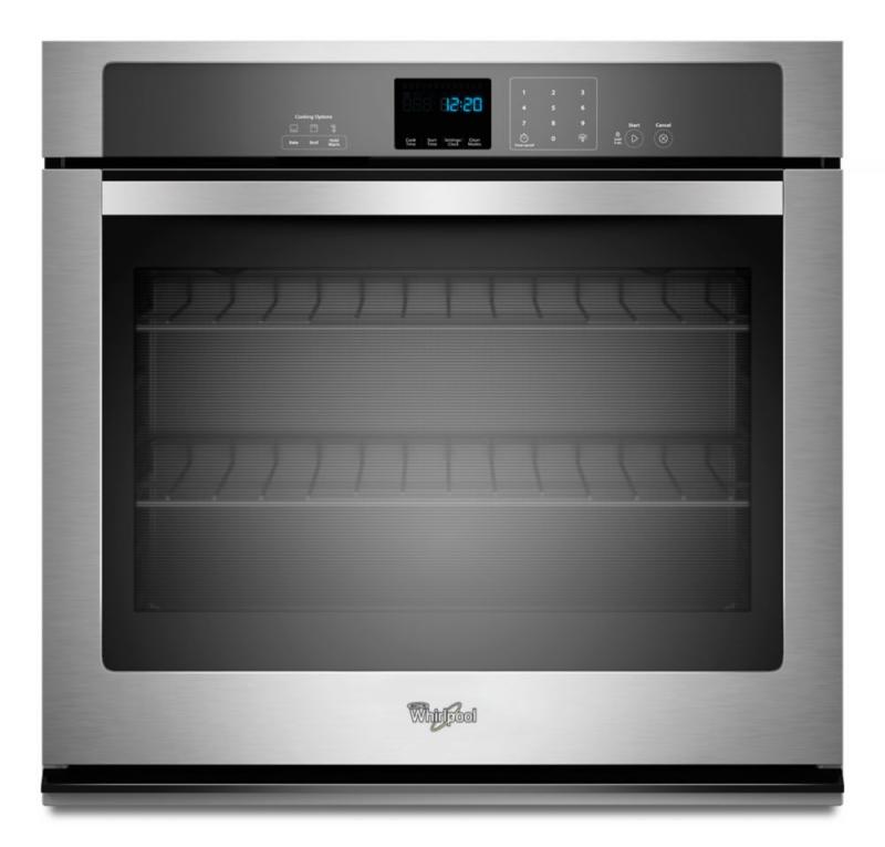 Whirlpool 4.3 cu. ft. Single Wall Oven with SteamClean Option in Stainless Steel