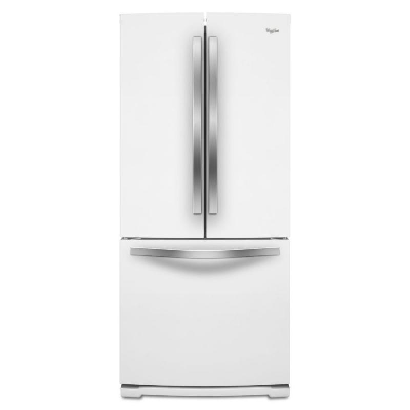 Whirlpool 19.7 cu. ft. French Door Refrigerator in White Ice