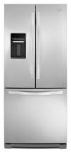 Whirlpool 19.7 cu. ft. French Door Refrigerator with Exterior Water Dispenser in Stainless Steel