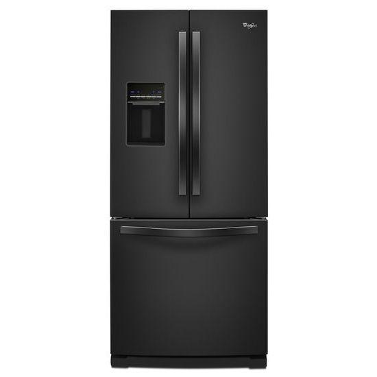 Whirlpool 19.7 cu. ft. French Door Refrigerator with Exterior Water Dispenser in Black