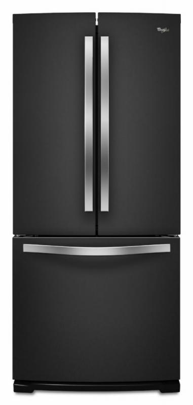 Whirlpool 19.7 cu. ft. French-Door Refrigerator in Black