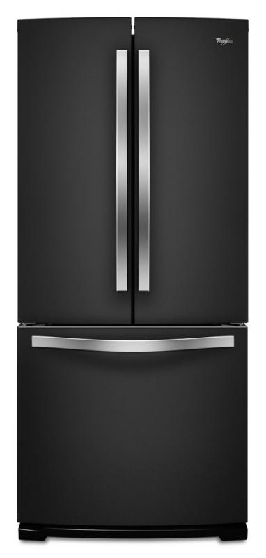 Whirlpool 19.7 cu. ft. French Door Refrigerator with More Usable Capacity in Black
