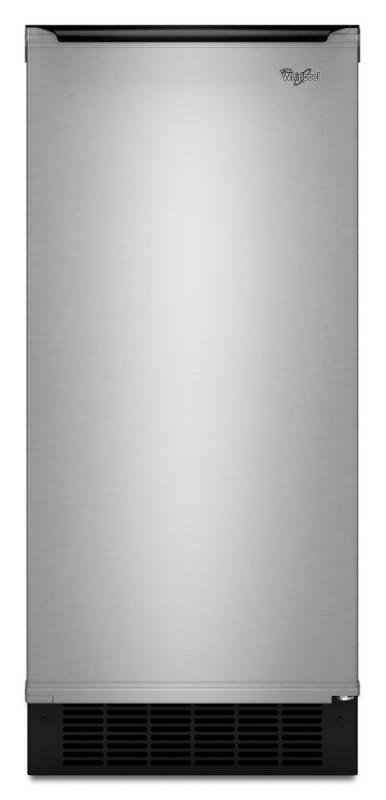 Whirlpool 15" 50 lb. Freestanding or Built-In Icemaker in Stainless Steel