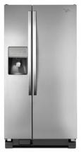 Whirlpool 21.2 cu. ft. Side-by-Side Refrigerator with LED Lighting in Stainless Steel