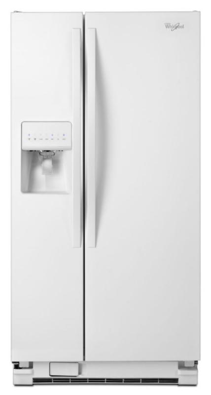 Whirlpool 21.2 cu. ft. Side-by-Side Refrigerator with LED Lighting in White