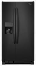 Whirlpool 24.5 cu. ft. Large Side-by-Side Refrigerator with Greater Capacity in Black