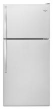 Whirlpool 18.2 Top Freezer Refrigerator with Flexi-Slide Bin in Stainless Steel