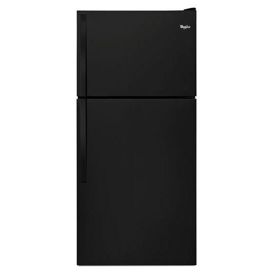 Whirlpool 18.2 Top Freezer Refrigerator with Flexi-Slide Bin in Black