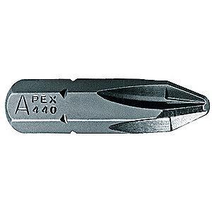 Apex #2 Phillips Insert Bit, 1/4" Hex