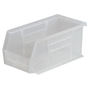 Akro-Mils Hang and Stack Bin, Clear, 18" Length, 11" Width, 10" Height