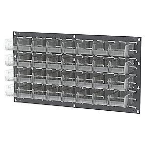 Akro-Mils 35" x 4-5/8" x 19" Louvered Panel with 160 lb. Load Capacity, Gray