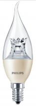 Philips E14 Dimmable LED Bent Tip Candle Bulb, 6W 2700K