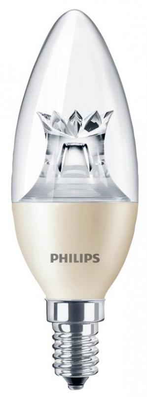 Philips E14 Dimmable LED Candle Bulb, 4W 2700K