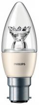 Philips 6W MASTER LEDcandle DiamondSpark Candle Lamp, B22, Warm White 2700K