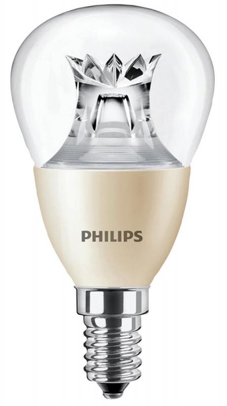 Philips E14 8W P48 Dimmable LED Bulb, 2700K