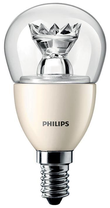 Philips 6W MASTER LEDluster DiamondSpark Lamp, E14, Warm White (2700K)