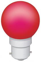 Sylvania 0.5W B22  Non-Dimmable IP44 Outdoor Red Coloured LED Ball Lamp