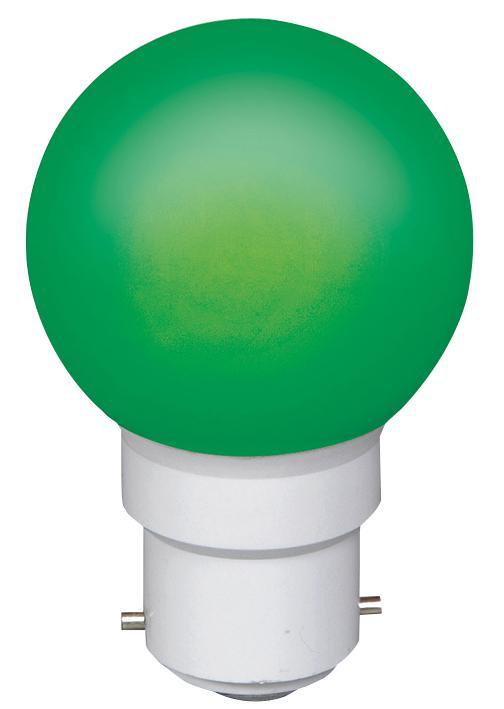 Sylvania 0.5W B22  Non-Dimmable IP44 Outdoor Green Coloured Ball LED Lamp