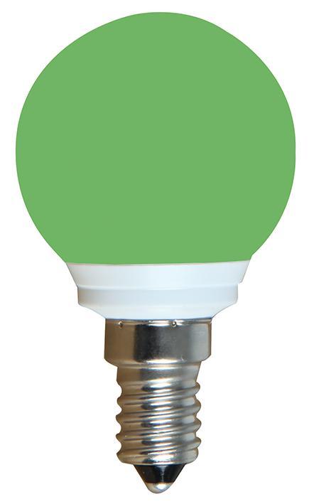Sylvania 0.5W E14  Non-Dimmable IP44 Outdoor Green Coloured Ball Lamp