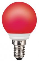 Sylvania 0.5W E14  Non-Dimmable IP44 Outdoor Red Coloured Ball Lamp