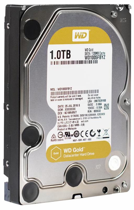 WD Gold 3.5" Datacenter HDD SATA 6Gb/s, 1TB