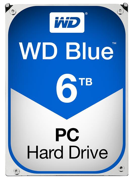 WD Blue 3.5" Internal HDD SATA 6GB/s - 6TB, 5400RPM