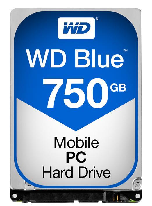 WD Blue 2.5" Mobile Internal HDD SATA 6GB/s - 750GB, 16MB Cache, 5400RPM