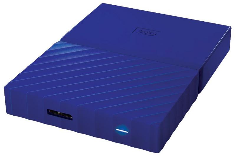 WD My Passport USB 3.0 Portable Hard Drive, 4TB Blue