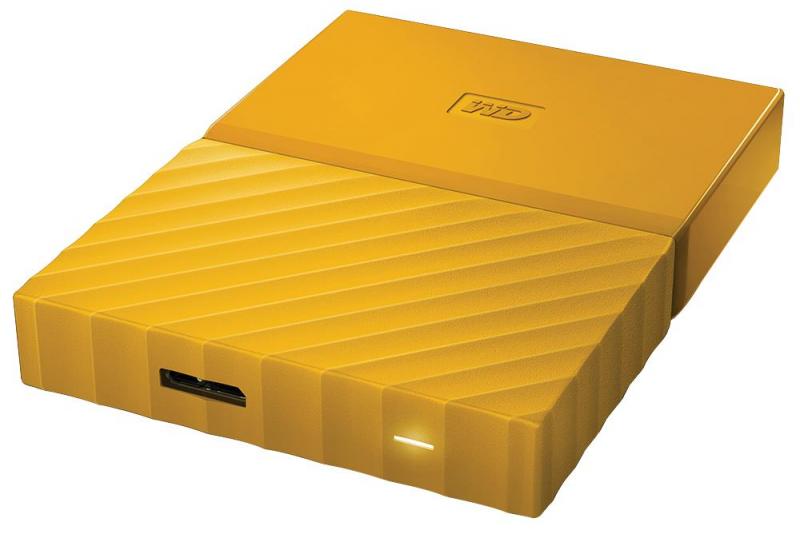 WD My Passport USB 3.0 Portable Hard Drive, 4TB Yellow