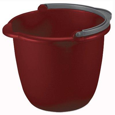 Sterilite Pail / Bucket with Spout, Red, 14-Qt.