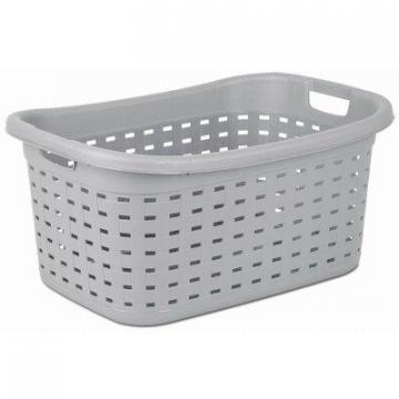 Sterilite Weave Laundry Basket, Cement Color, 26-In.