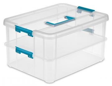 Sterilite Stack & Carry 2-Layer Handle Box