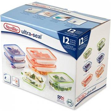 Sterilite Ultra-Seal Food Containers, Assorted Sizes, 12-Pc. Set