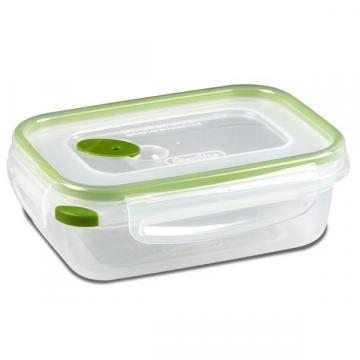 Sterilite Ultra-Seal Food Container, Rectangle, Clear/Tangerine, 3.1-Cups