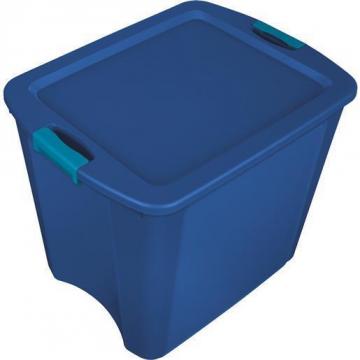 Sterilite Storage Tote, Blue, 20-1/8"H x 23-5/8"L x 18-5/8"W, 1EA