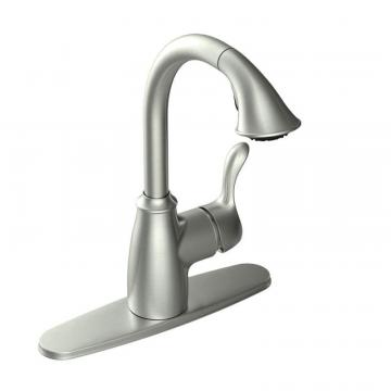 Moen Finley 1 Handle Pulldown Kitchen Faucet - Spot Resist Stainless Finish