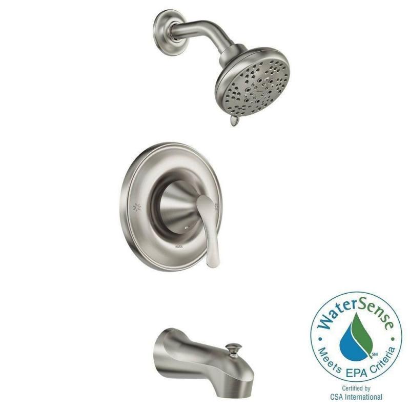 Moen Darcy Single-Handle Posi-Temp Bath/Shower Faucet in Spot Resist Brushed Nickel